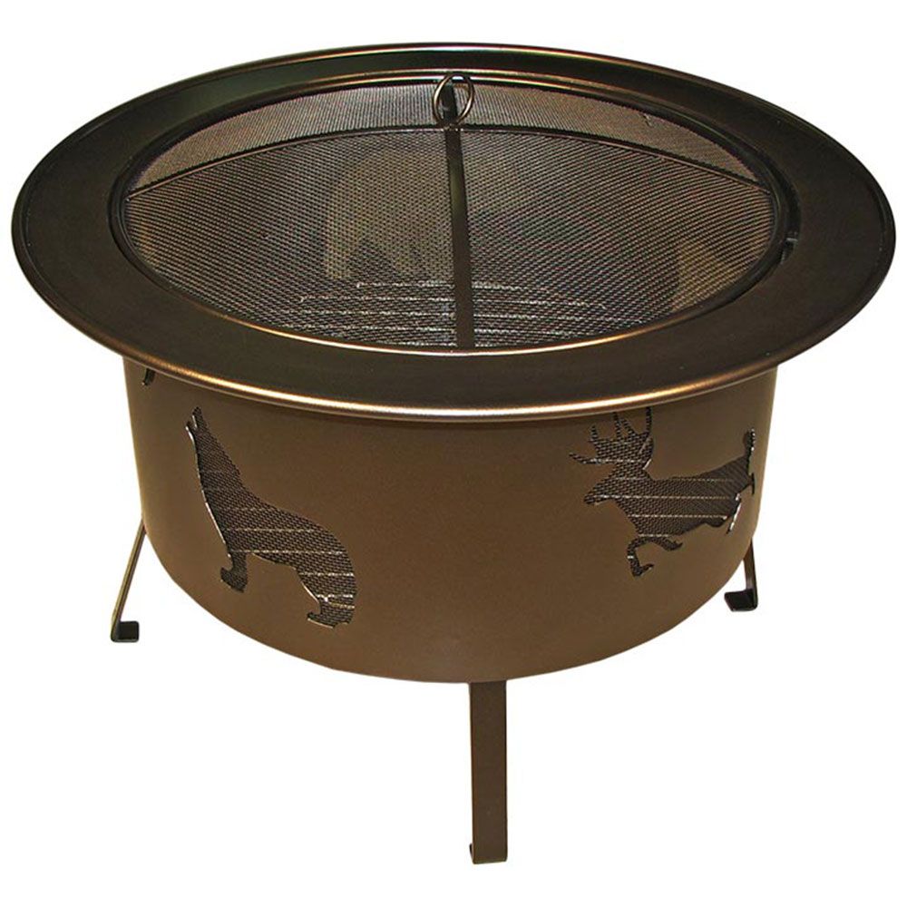 Buck Stove 30" Round Wood Burning Fire Pit Outdoors Fire Pits