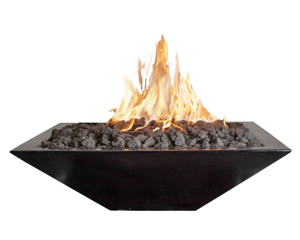 Phoenix Precast Products Square Gas Fire Bowl In Multiple Sizes OSFB